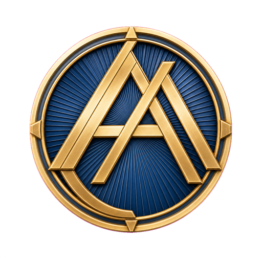 Brand Man's interlocking-A medallion crest